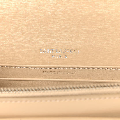 Saint Laurent Calfskin Monogram Sunset Chain Wallet Nude Powder 6 of 13