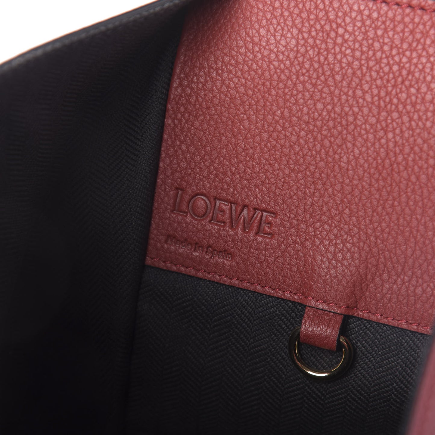 Calfskin Small Hammock Shoulder Bag Dark Red