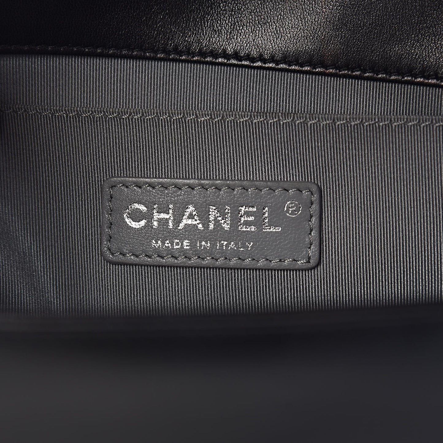 Lambskin Quilted Medium Boy Flap Black