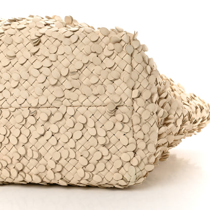 Bottega Veneta Nappa Intrecciato Medium Paillettes Cabat Cream 11 of 16