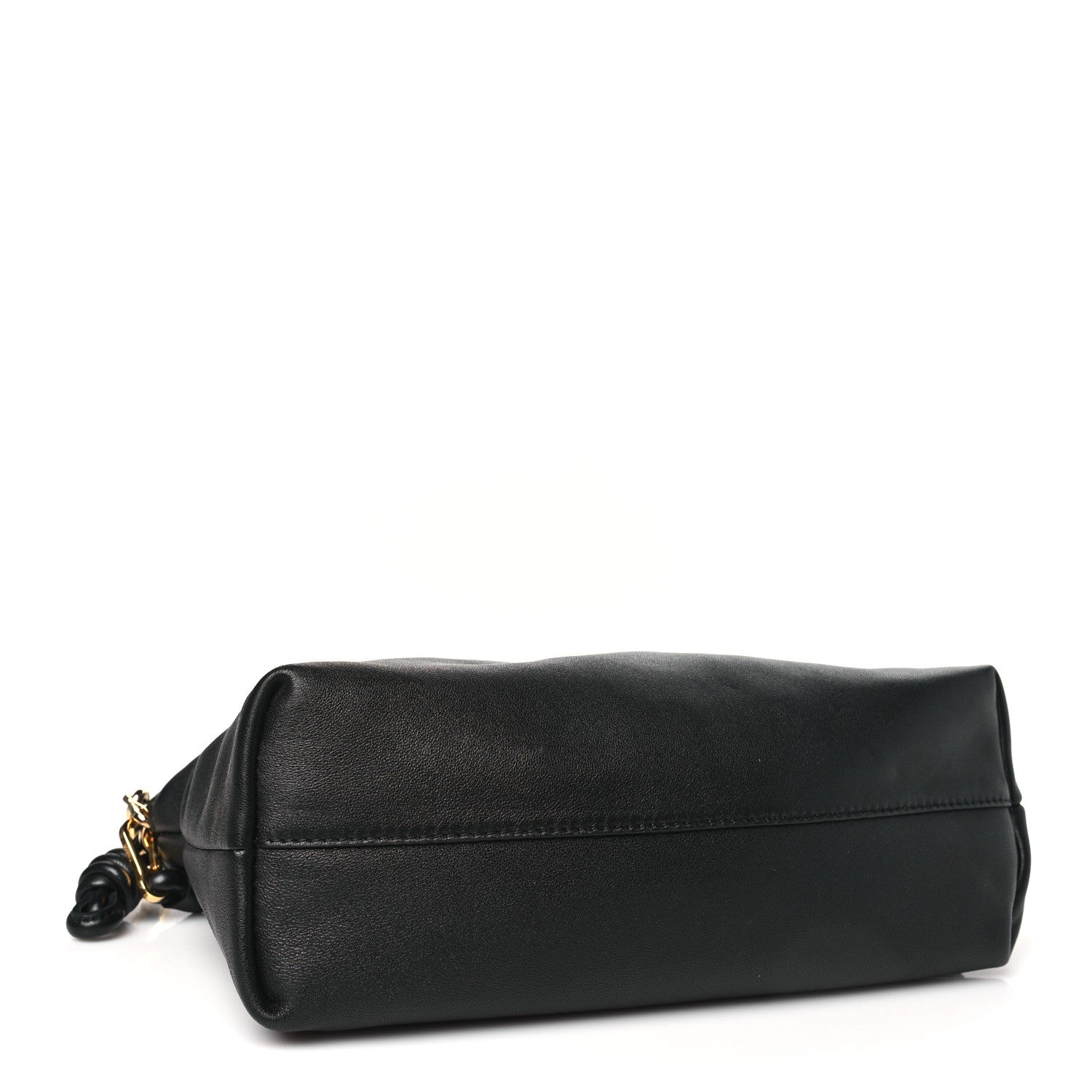 Loewe Mellow Nappa Donut Chain Flamenco Knot Clutch Black 4 of 10
