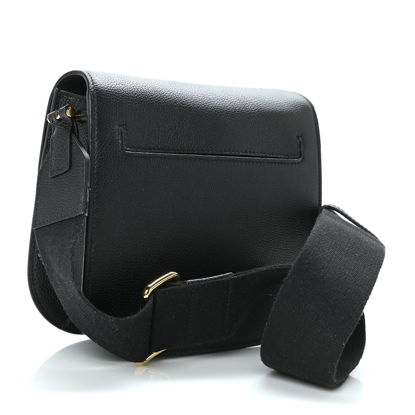 Calfskin Small T Clasp Tara Crossbody Bag Black
