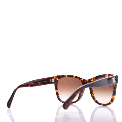 Chanel Acetate Runway Square Sunglasses 5380 Dark Tortoise 4 of 8