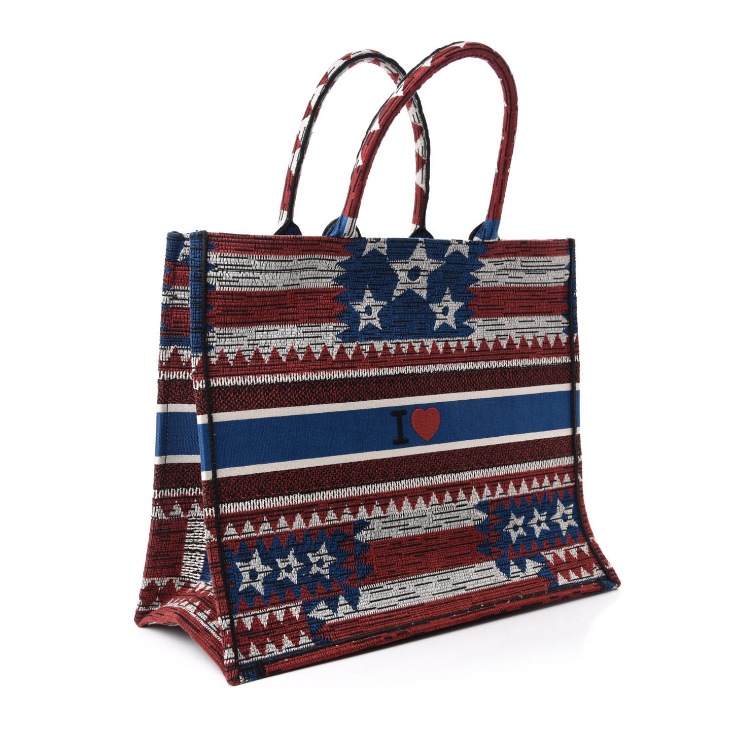 Canvas Embroidered Exclusive US Book Tote Multicolor