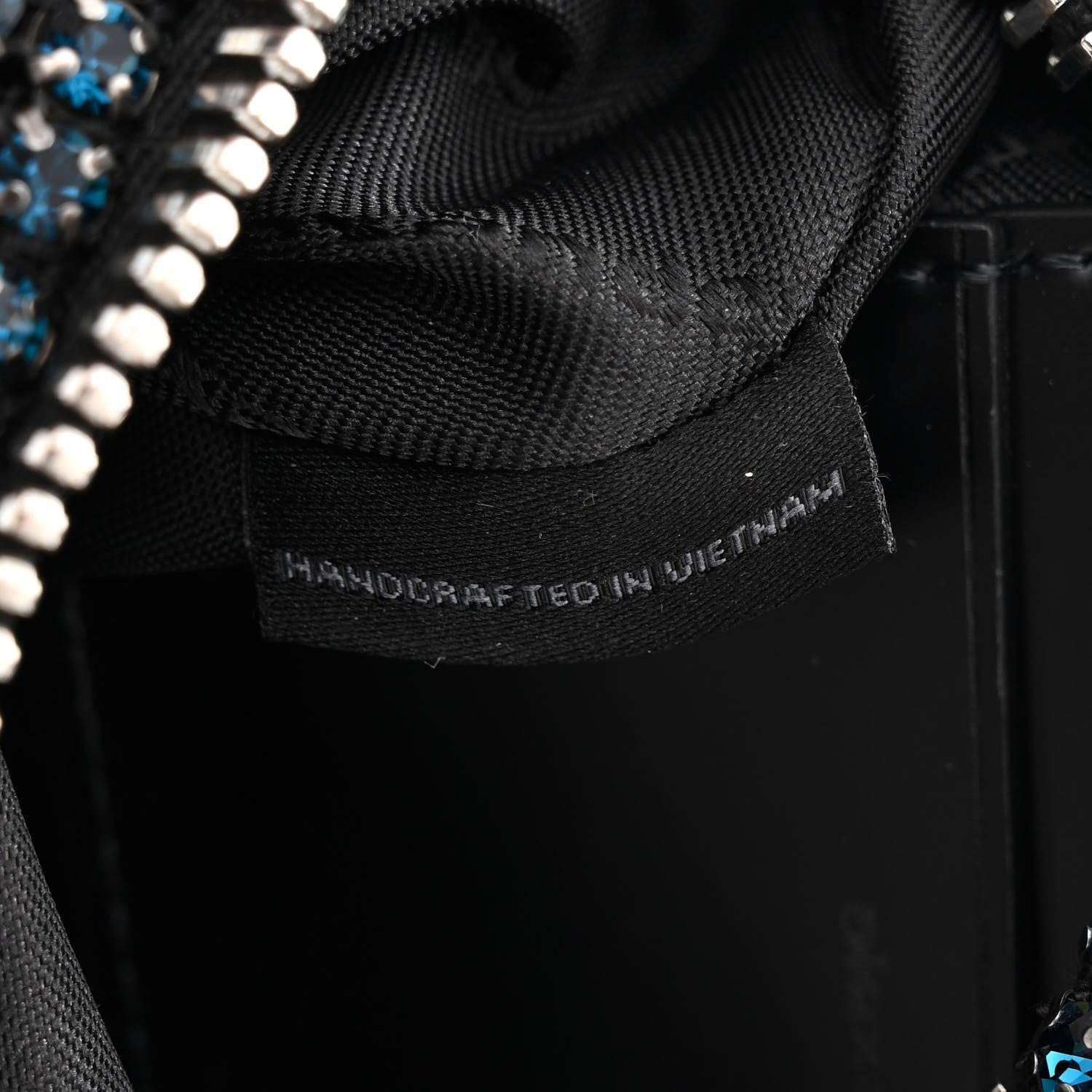 Alexander Wang Mesh Crystal Rhinestone Mini Heiress Pouch Navy 7 of 11