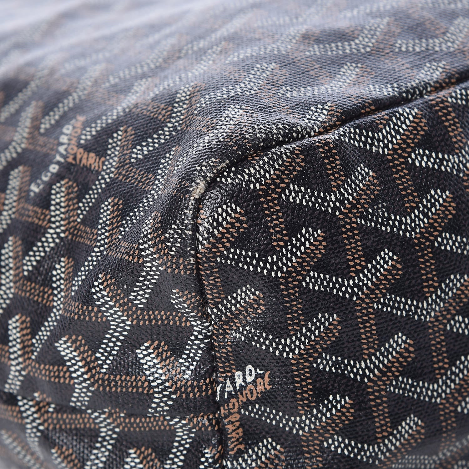 Goyard Goyardine Fidji Zip Hobo Black Gold 10 of 18