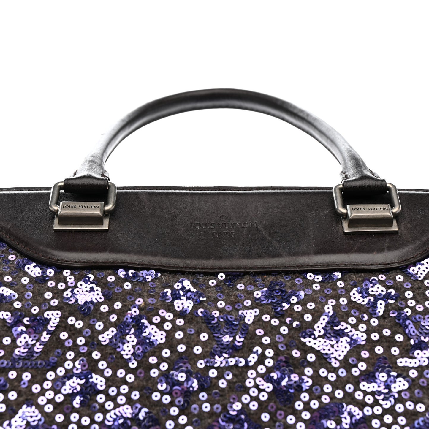 Sequin Monogram Sunshine Express North South Purple