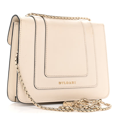 Bulgari Calfskin Small Serpenti Forever Crossbody Bag White Agate 2 of 13
