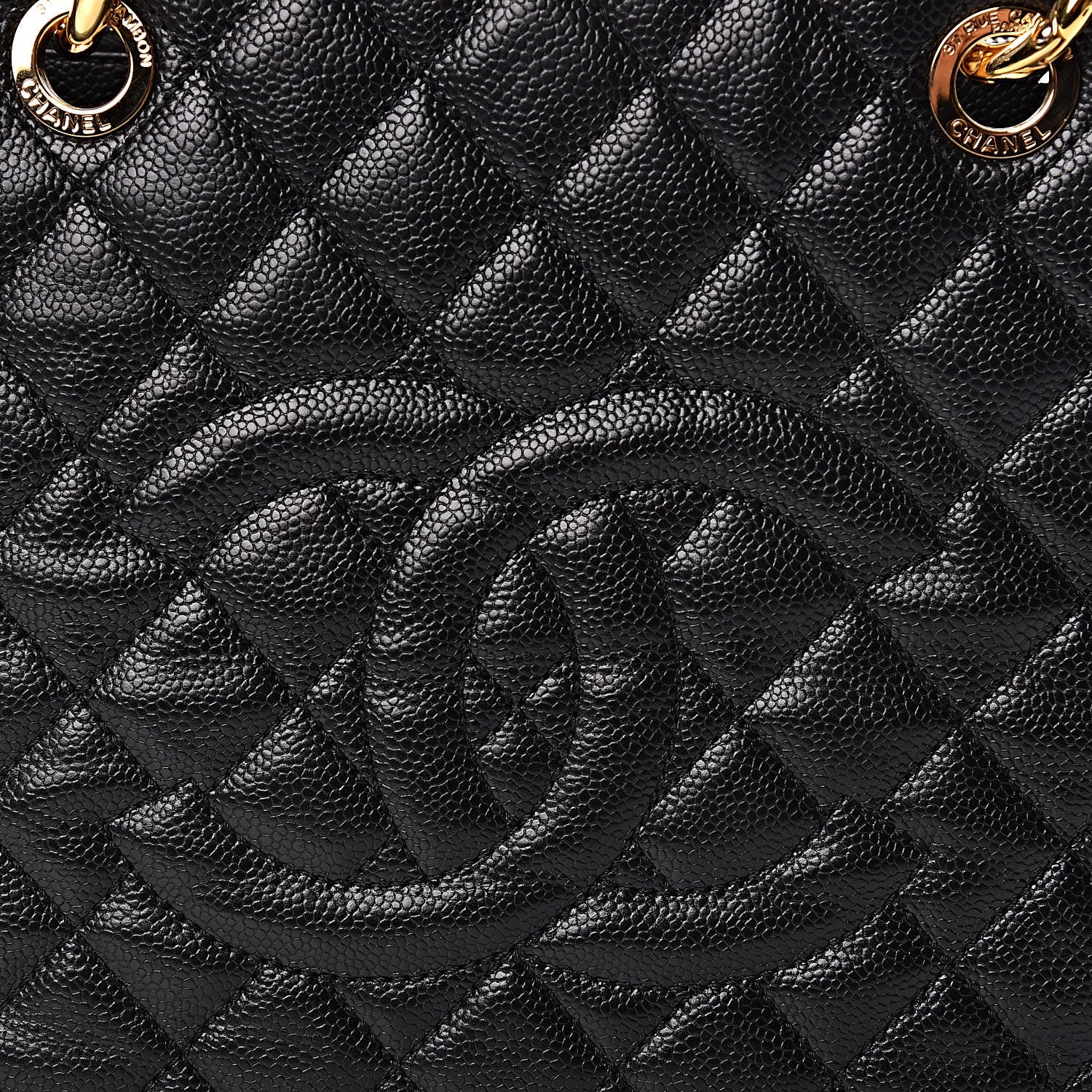 Chanel Caviar Quilted Grand Shopping Tote GST Black 12 of 12