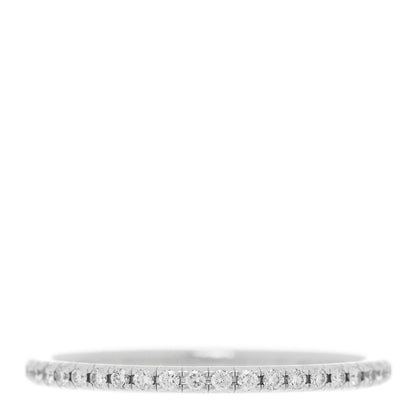 Tiffany 18K White Gold Diamond Metro Full Eternity Band Ring 54 7 1 of 5