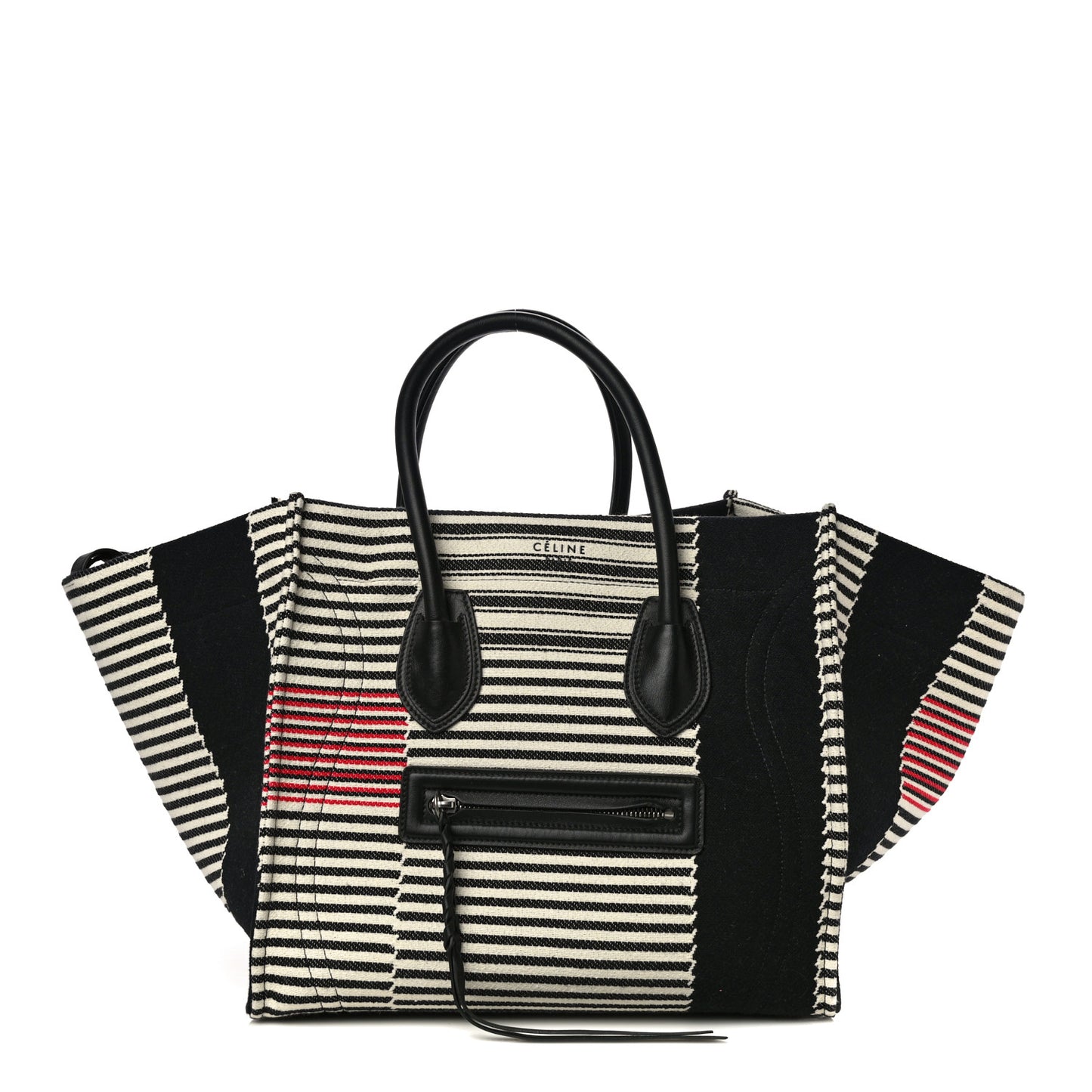 Cotton Canvas Stripped Medium Phantom Luggage Multicolor