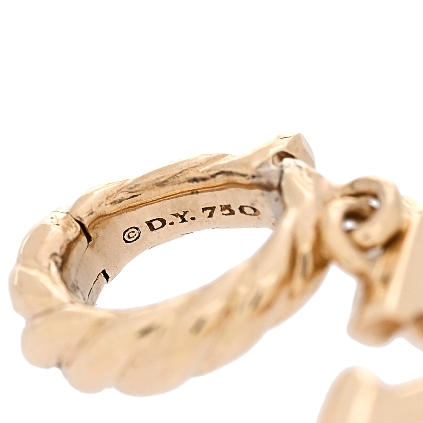 18K Yellow Gold Diamond Pave Initial K Pendant