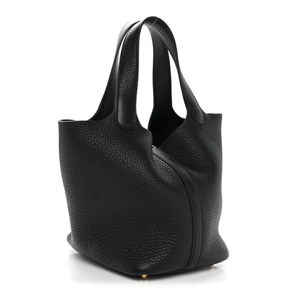 Hermes Taurillon Clemence Picotin Lock 18 PM Black 3 of 13