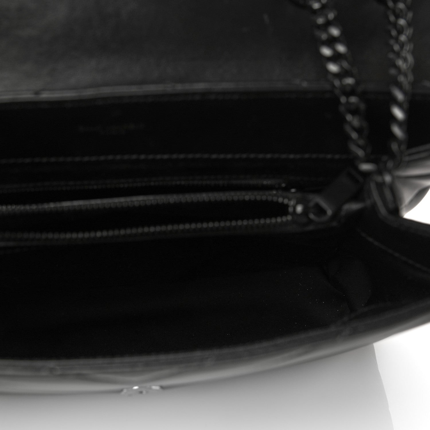 Saint Laurent Calfskin Y Quilted Monogram Medium Loulou Chain Satchel Black 5 of 11
