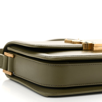 Saint Laurent Smooth Calfskin Small Solferino Satchel Vert Khaki 9 of 10