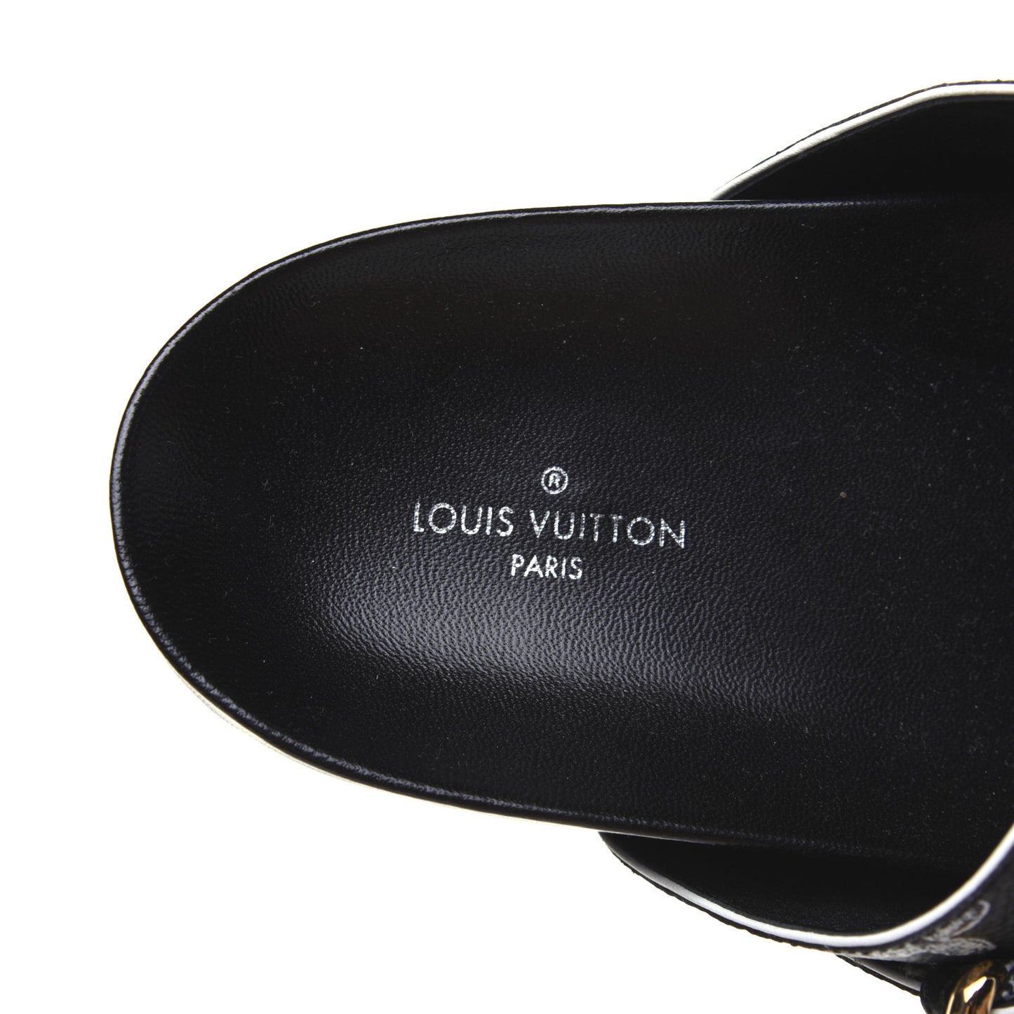 Catogram Bom Dia Flat Mule 42 Black White