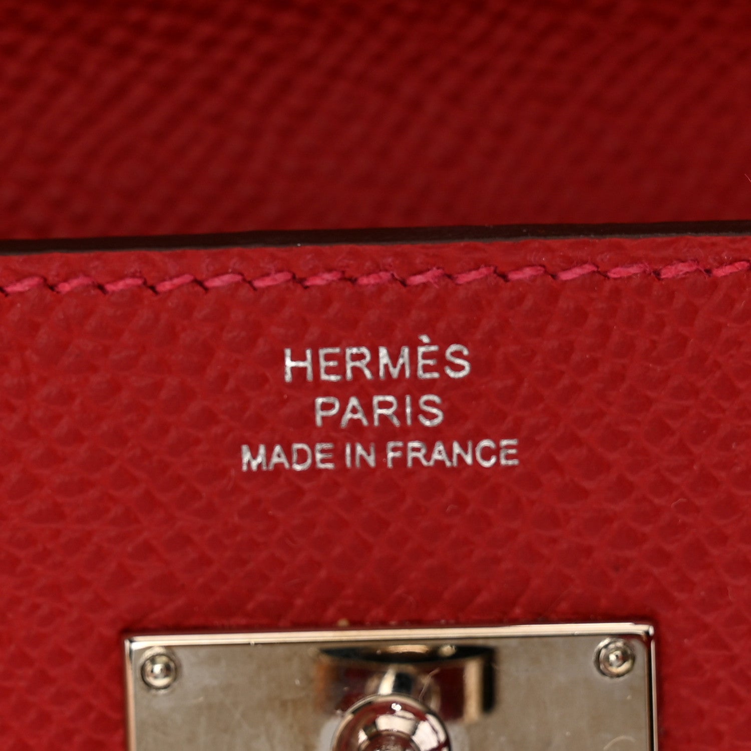 Hermes Epsom Kelly Wallet To Go Rouge Casaque 7 of 11