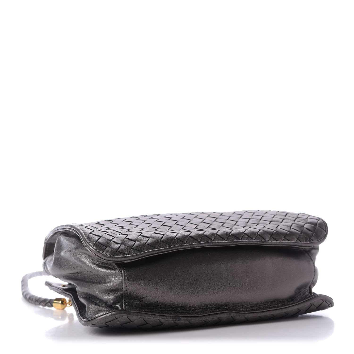Bottega Veneta Metallic Nappa Intrecciato Shoulder Bag Bronze 4 of 9