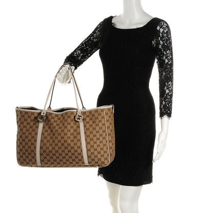 Gucci Monogram Large GG Twins Tote Off White 2 of 9