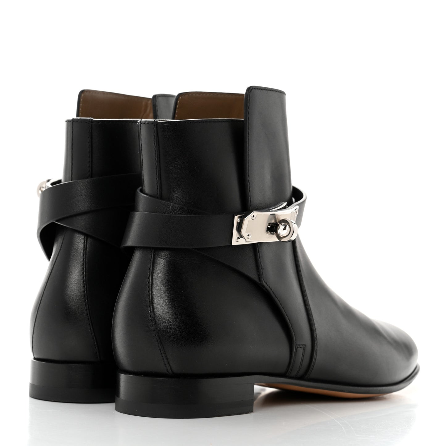 Calfskin Neo Low Boots 37 Black