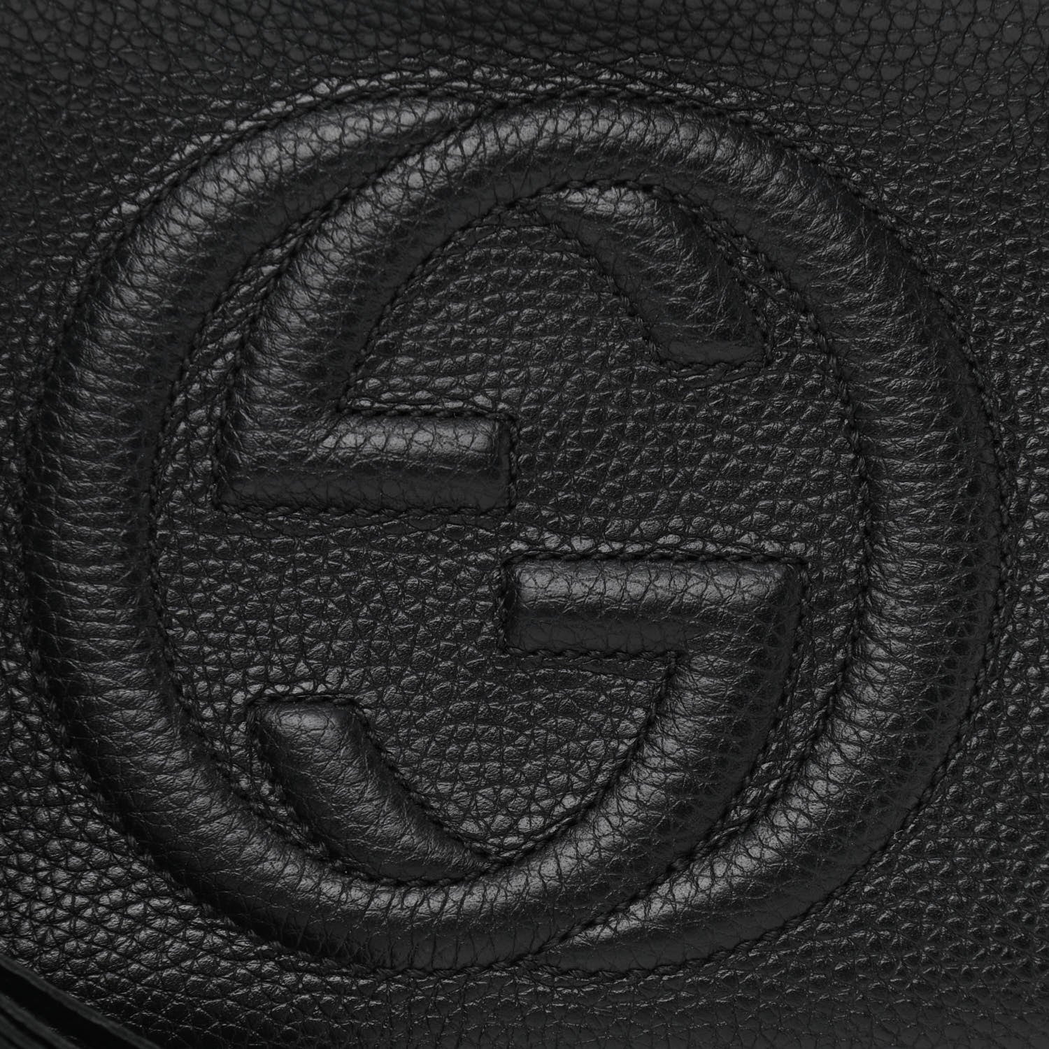Gucci Pebbled Calfskin Small Soho Disco Bag Black 9 of 12