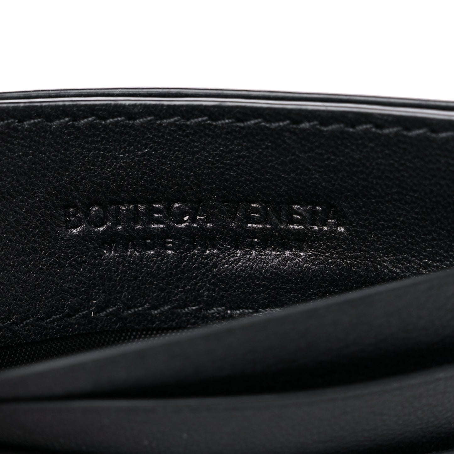 Nappa Intrecciato VN Card Case Black