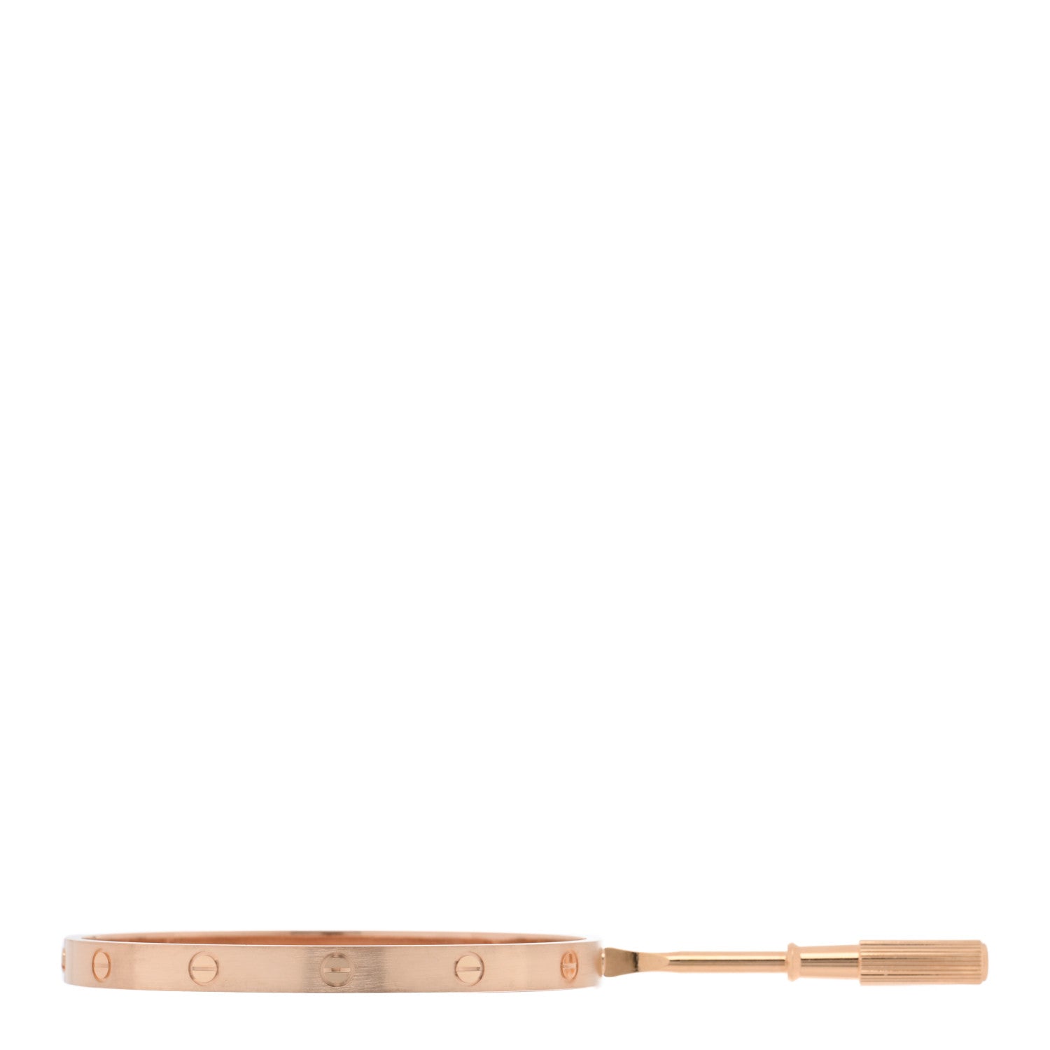 Cartier 18K Pink Gold Brushed Finish LOVE Bracelet 20 6 of 7