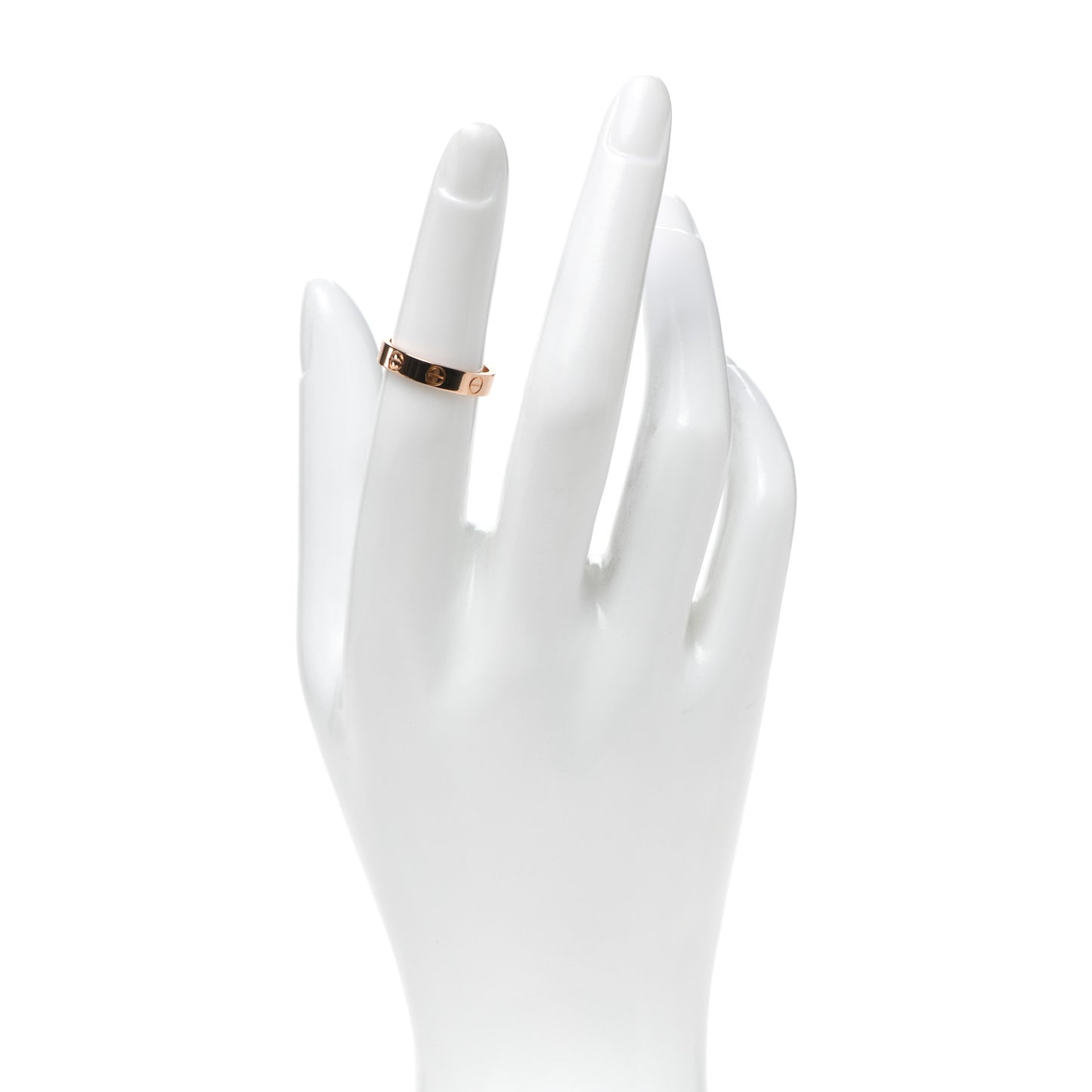 18K Pink Gold 3.5mm LOVE Wedding Band Ring 50 5.25