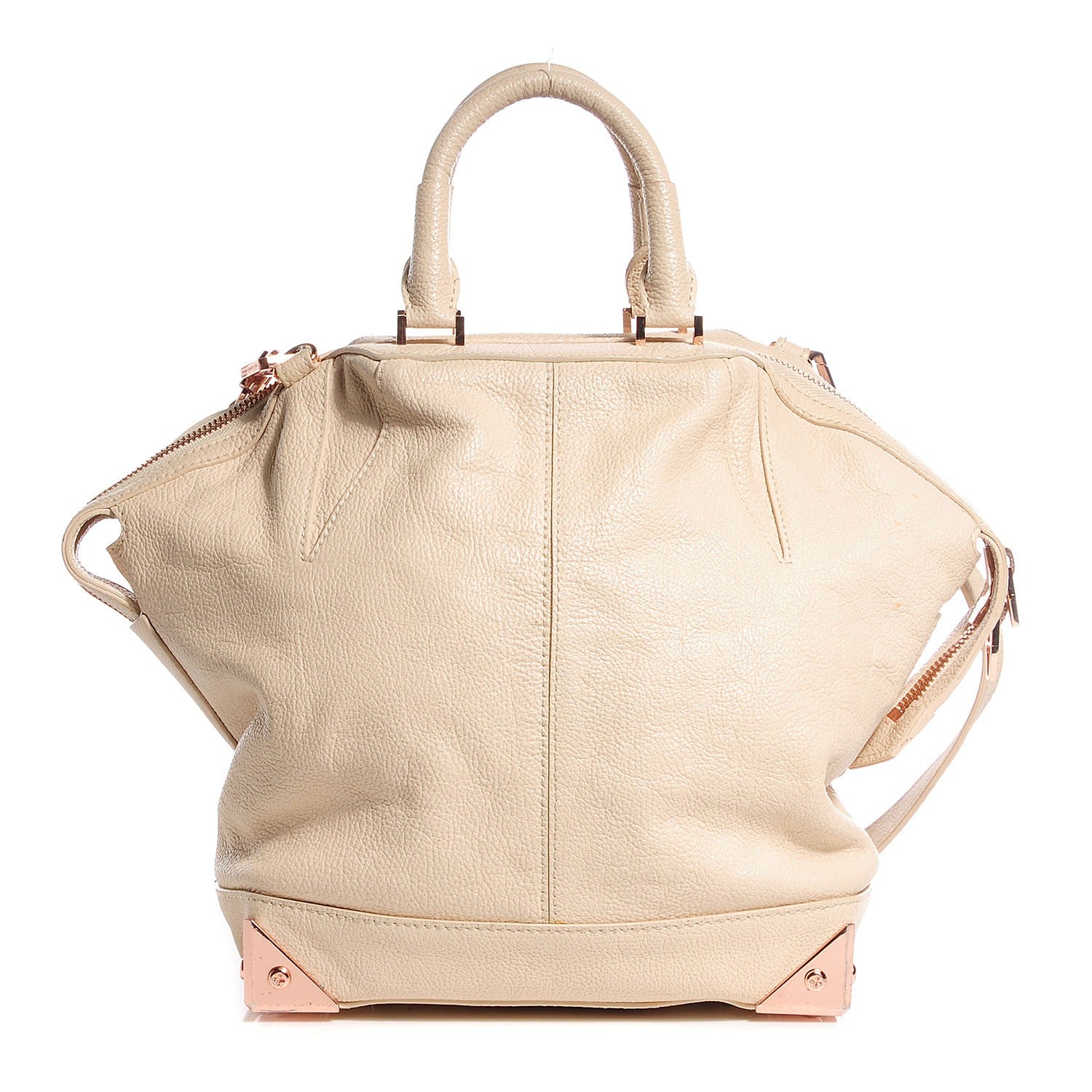 Alexander Wang Pebbled Calfskin Large Emile Eggshell 1 of 8
