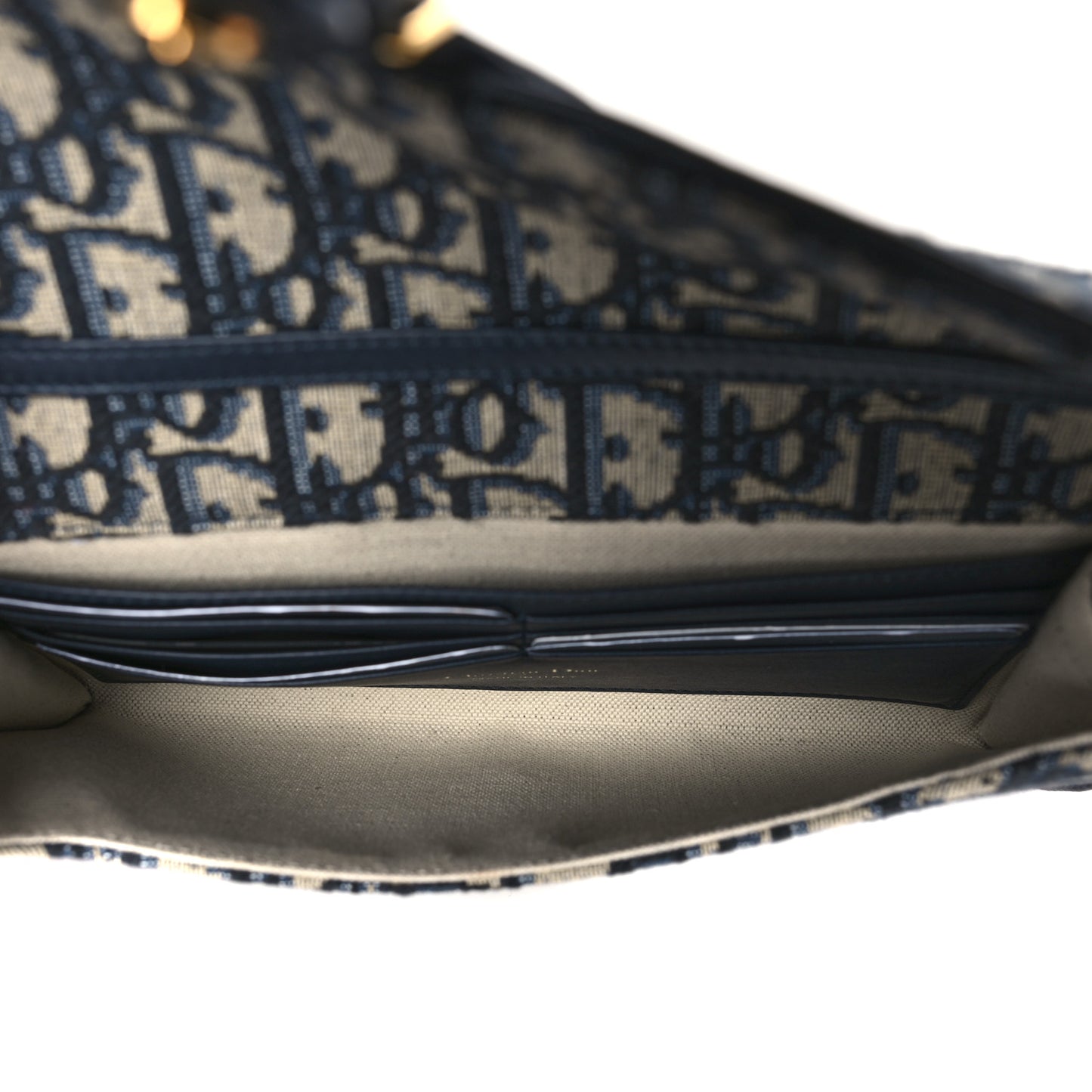 Oblique Bobby East West Pouch With Chain Blue