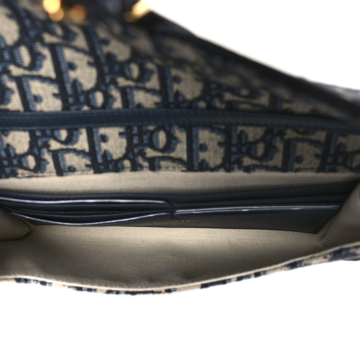 Christian Dior Oblique Bobby East West Pouch With Chain Blue 5 of 10