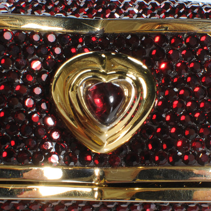 Judith Leiber Crystal Heart Minaudiere Clutch 6 of 8