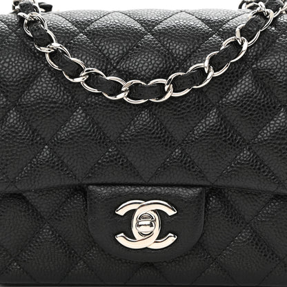 Chanel Caviar Quilted Mini Square Flap Black 8 of 9