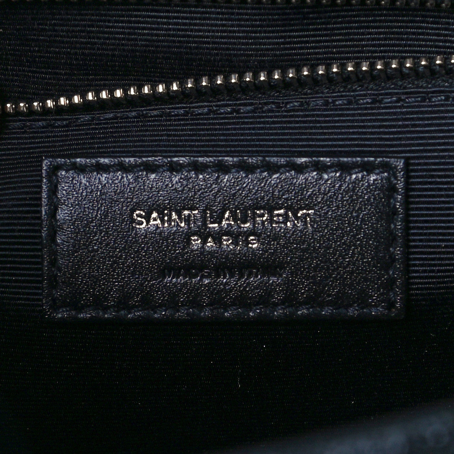 Saint Laurent Grain De Poudre Textured Mixed Matelasse Large Triquilt Monogram Satchel Black 7 of 11