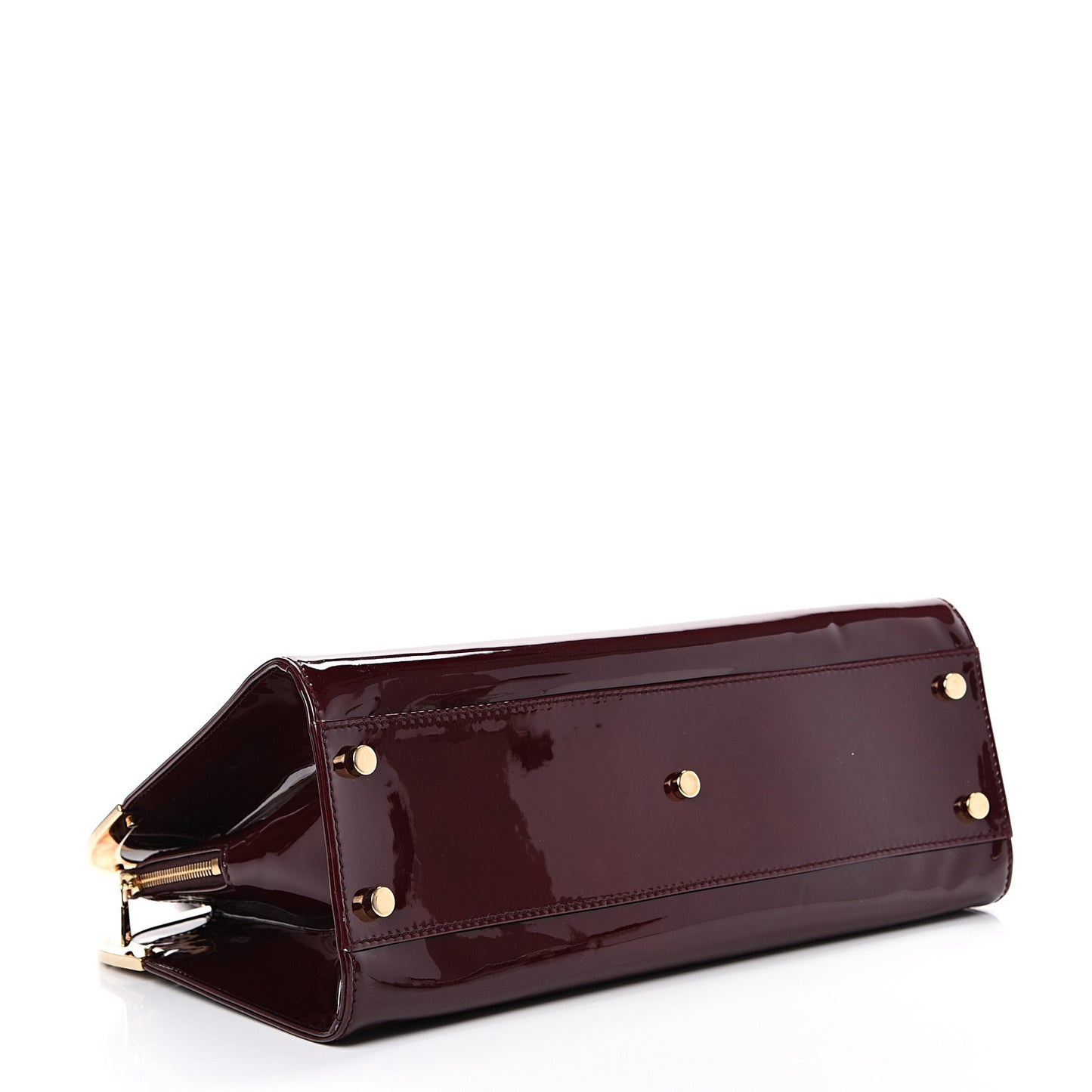 Patent Calfskin Large Uptown Burgundy
