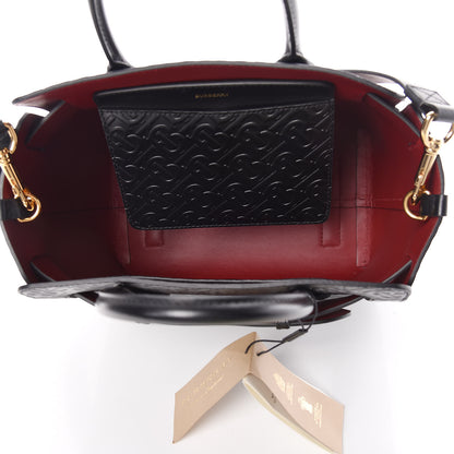 Burberry Calfskin Embossed Monogram Small Belt Bag Black 5 of 10