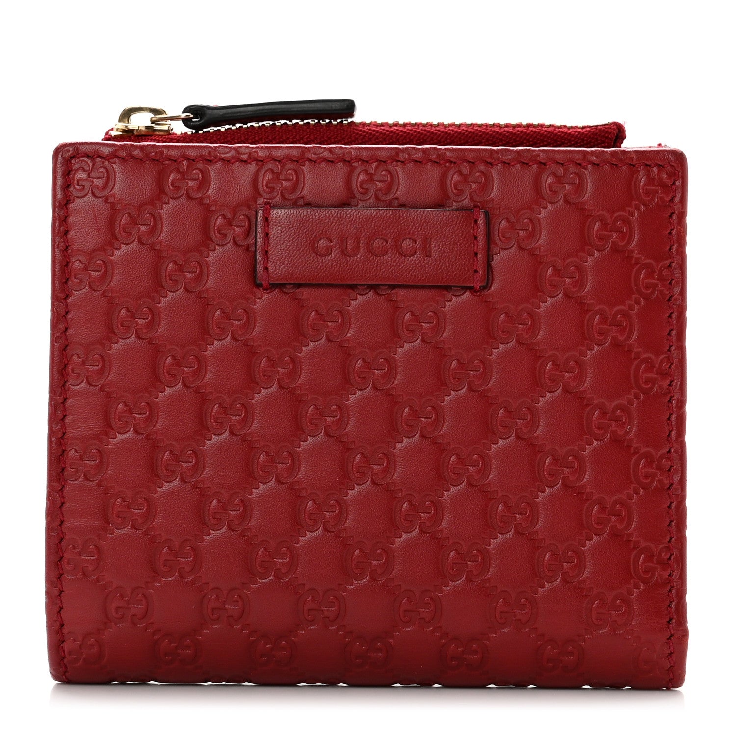 Gucci Microguccissima Bi-Fold Wallet Red 1 of 7