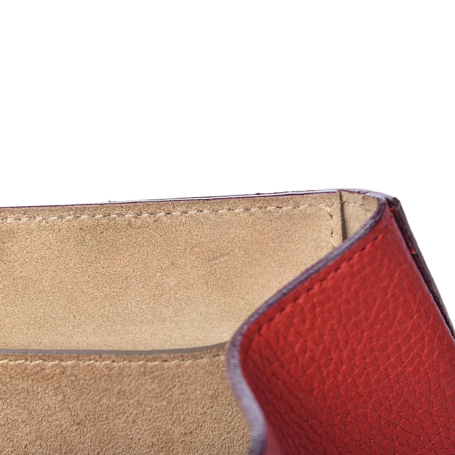 Chloe Grained Lambskin Drew Shoulder Bag Plaid Red 13 of 18