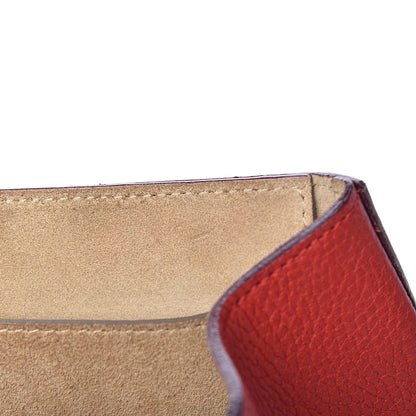 Chloe Grained Lambskin Drew Shoulder Bag Plaid Red 13 of 18