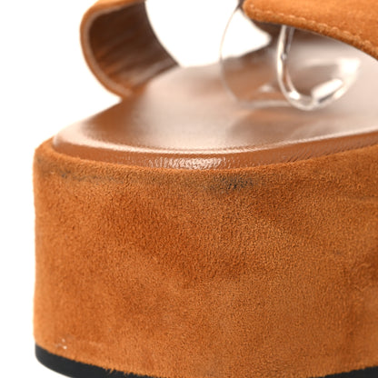 Hermes Suede Goatskin Jam 30 Sandals 38 Naturel 10 of 10