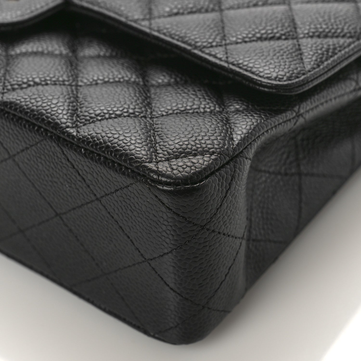Chanel Caviar Quilted Medium Double Flap Black 9 of 10