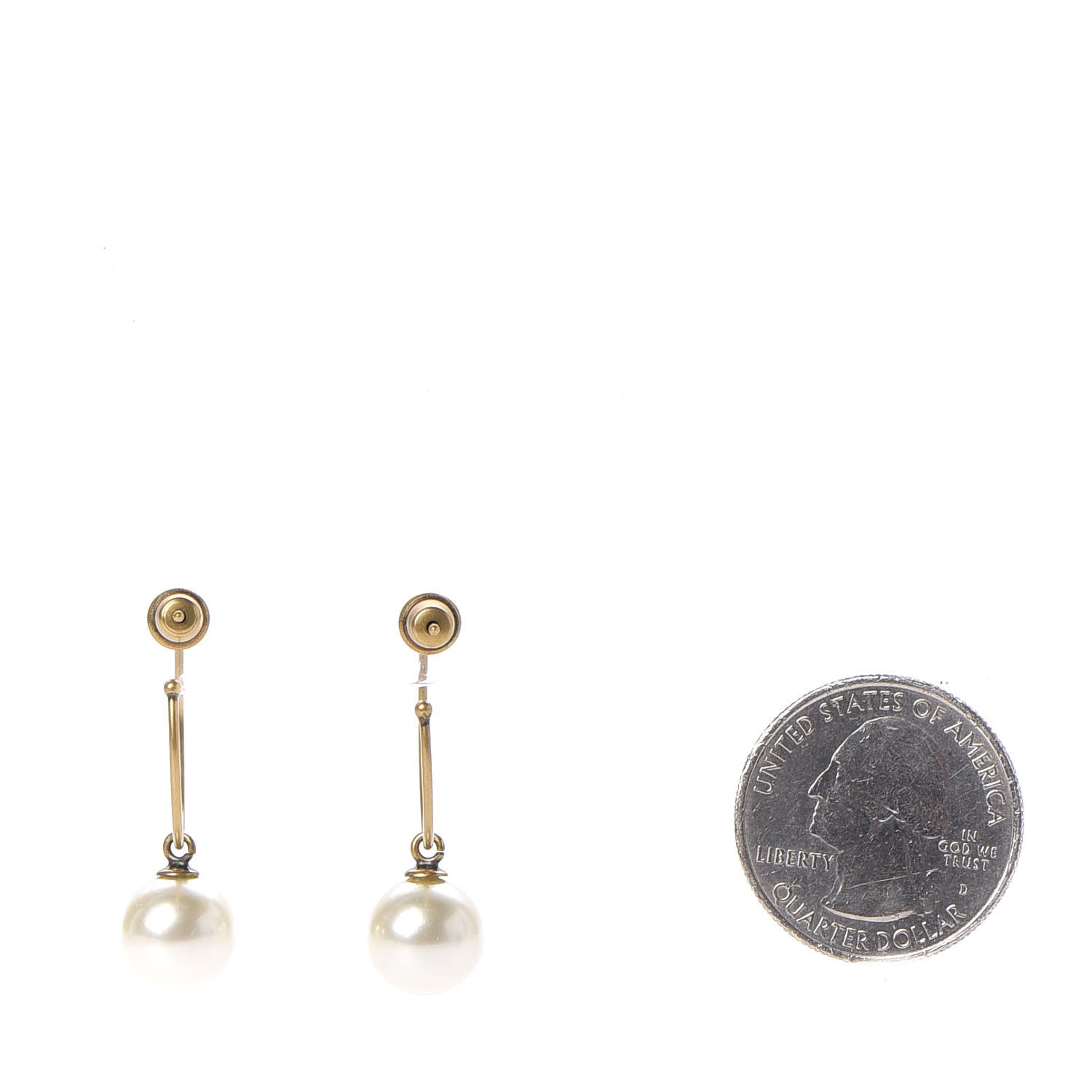 Christian Dior Pearl Bee Star Tribales Hoop Earrings 2 of 3