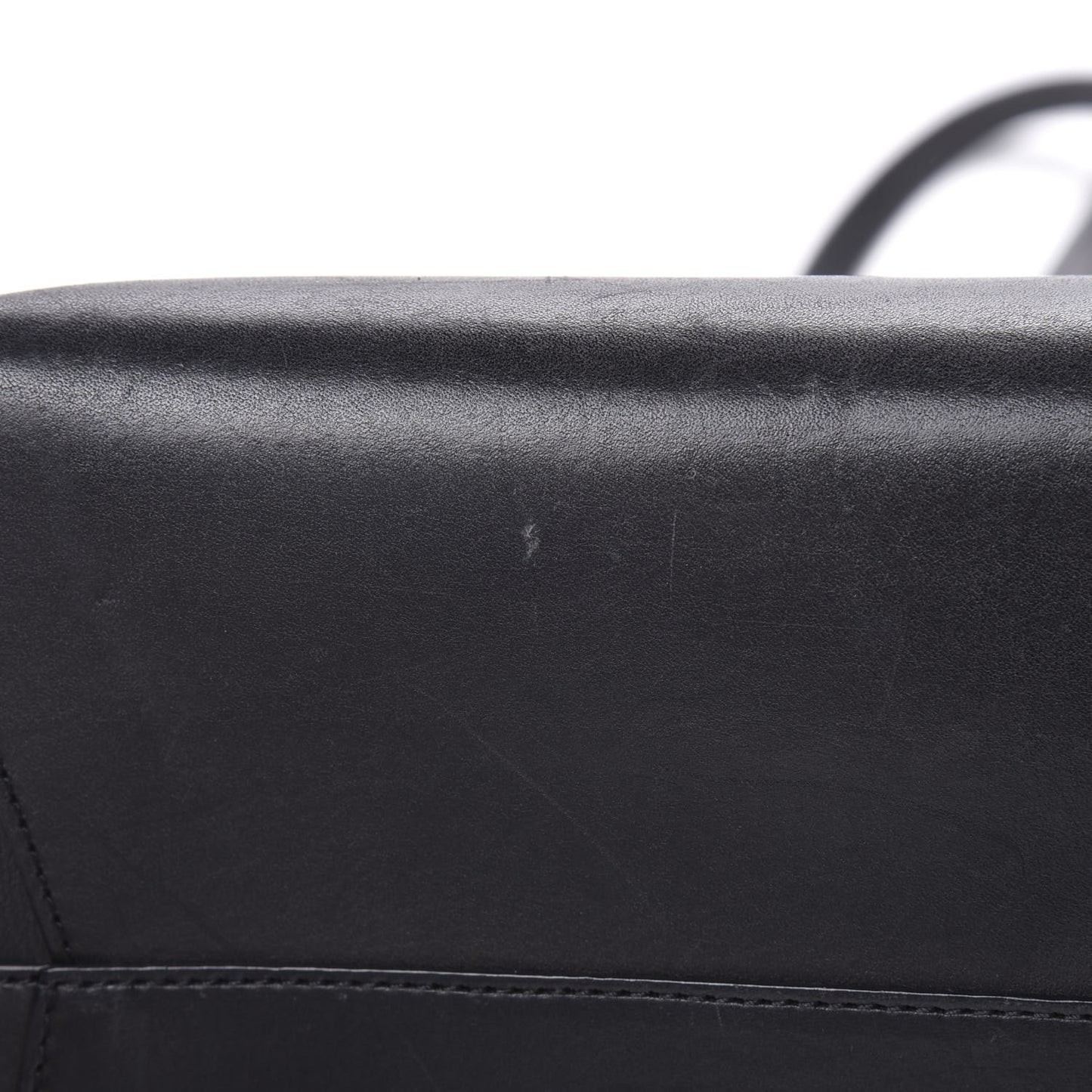 Calfskin Large Shopping Tote Black Royal