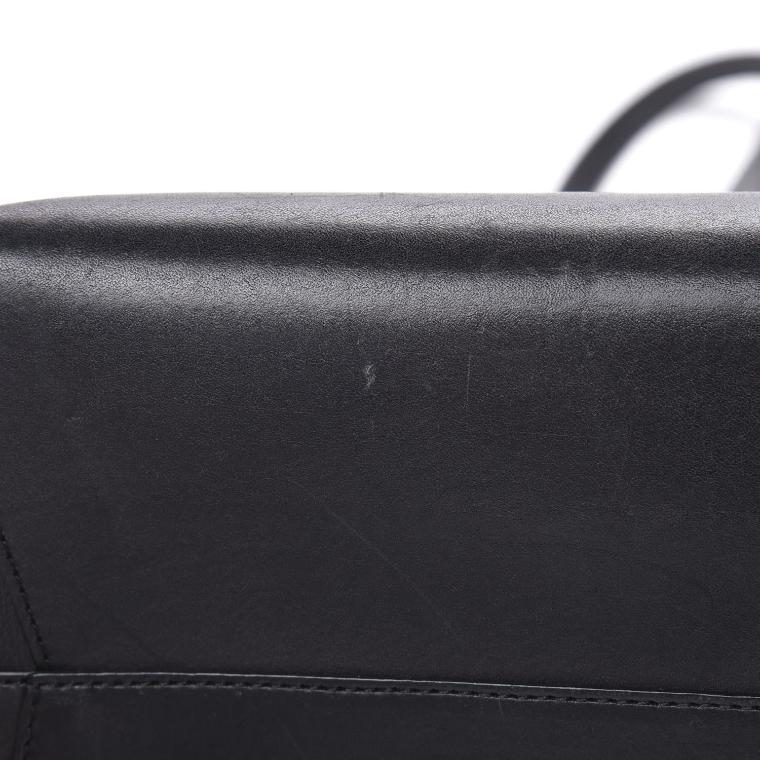 Mansur Gavriel Calfskin Large Shopping Tote Black Royal 14 of 22