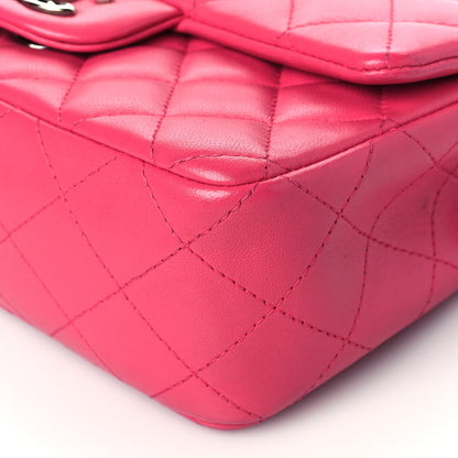 Chanel Lambskin Quilted Mini Rectangular Flap Pink 10 of 11