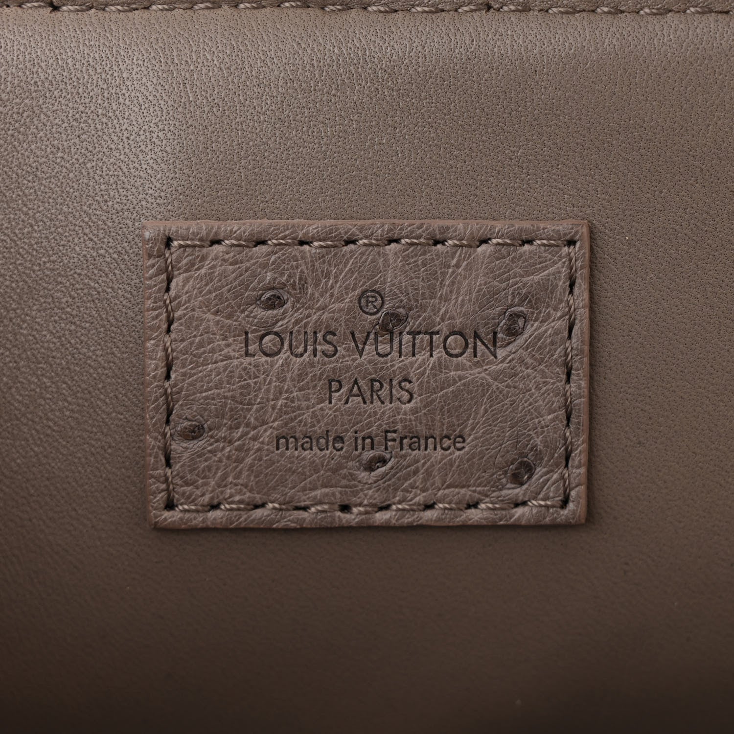 Louis Vuitton Ostrich Alma PM Gris 5 of 8