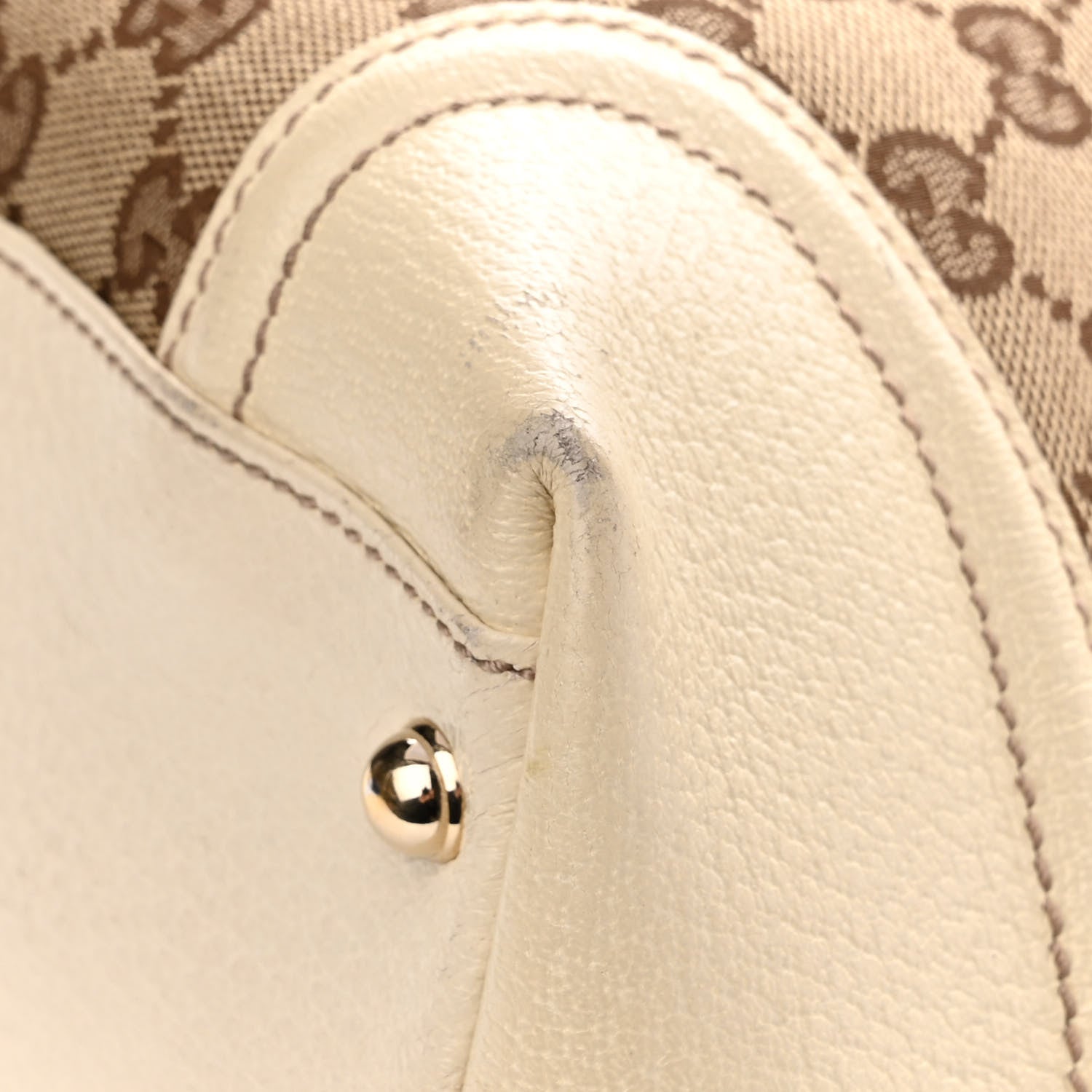 Gucci Monogram Web Large Treasure Boston Tote Beige 16 of 16