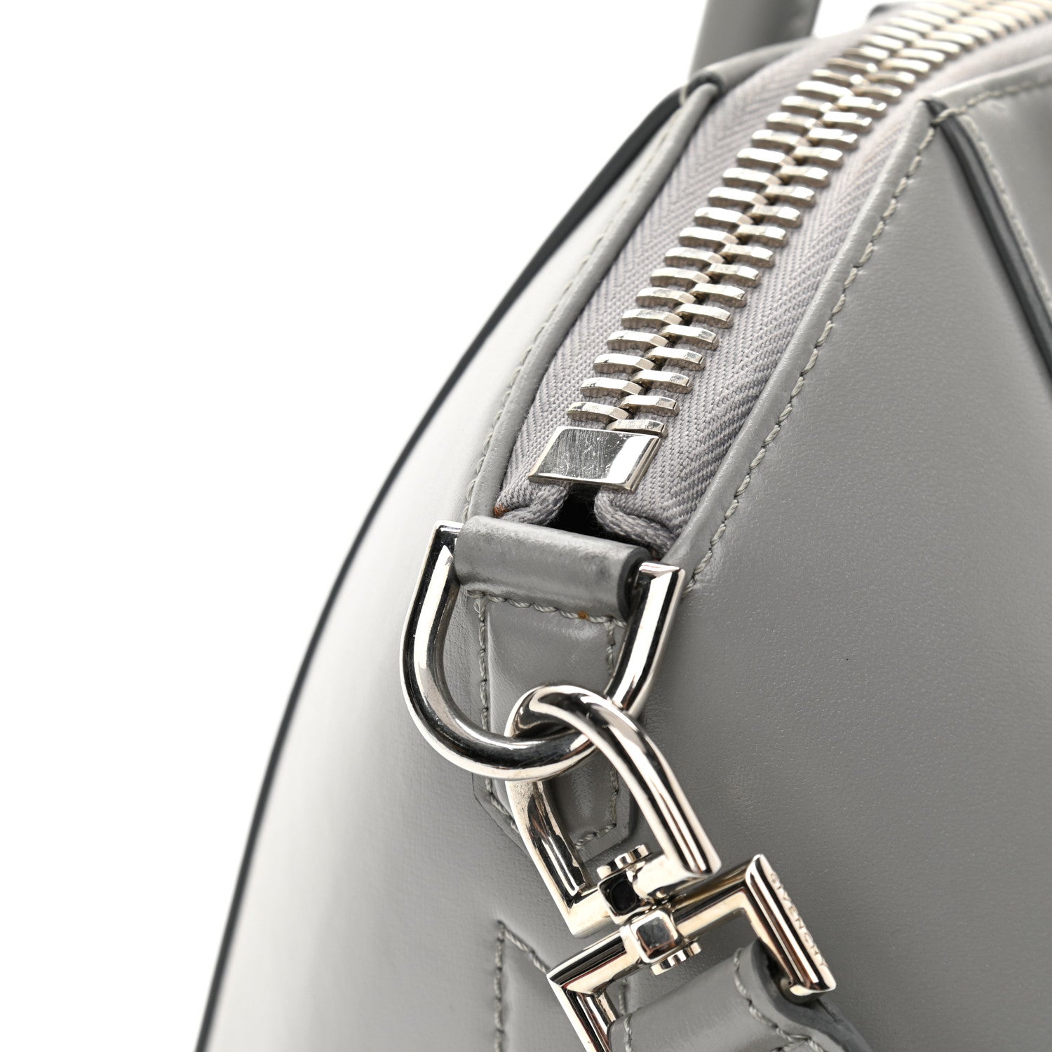 Givenchy Shiny Lord Calfskin Small Antigona Pearl Grey 11 of 12