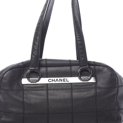Chanel Caviar Square Stitched Tote Black 8 of 11
