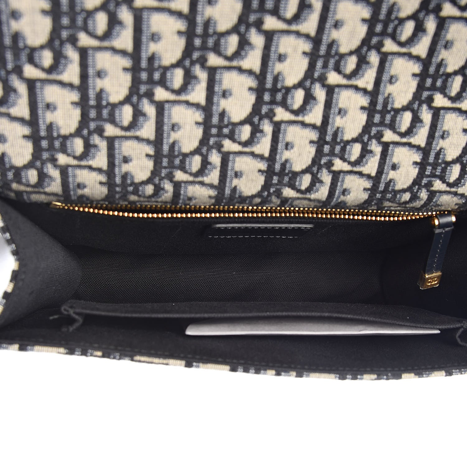 Christian Dior Oblique 30 Montaigne Flap Bag Blue 5 of 9
